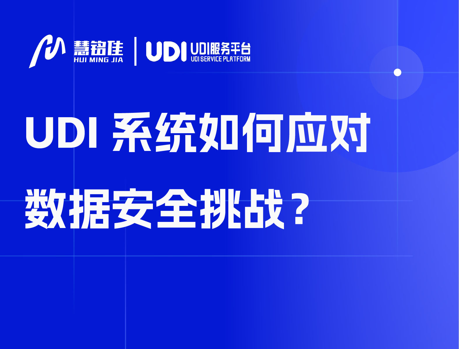 UDI系统如何应对数据安全挑战？