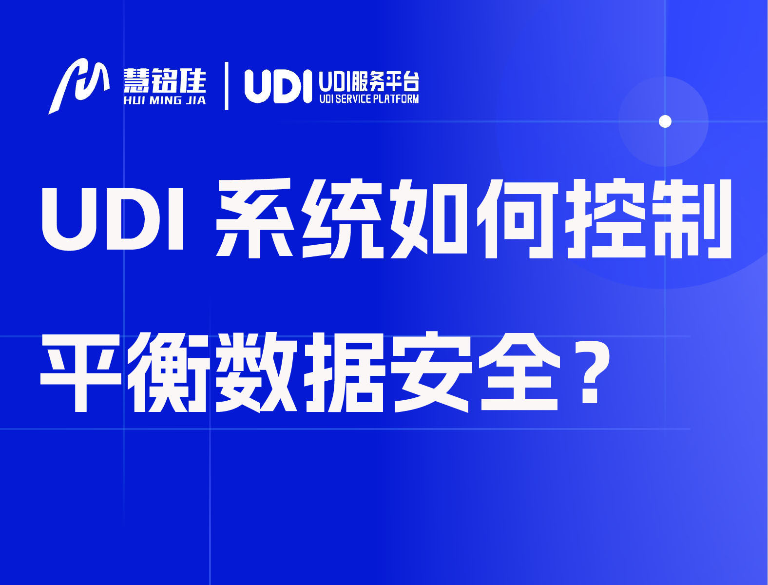 UDI系统如何控制策略需平衡数据安全？